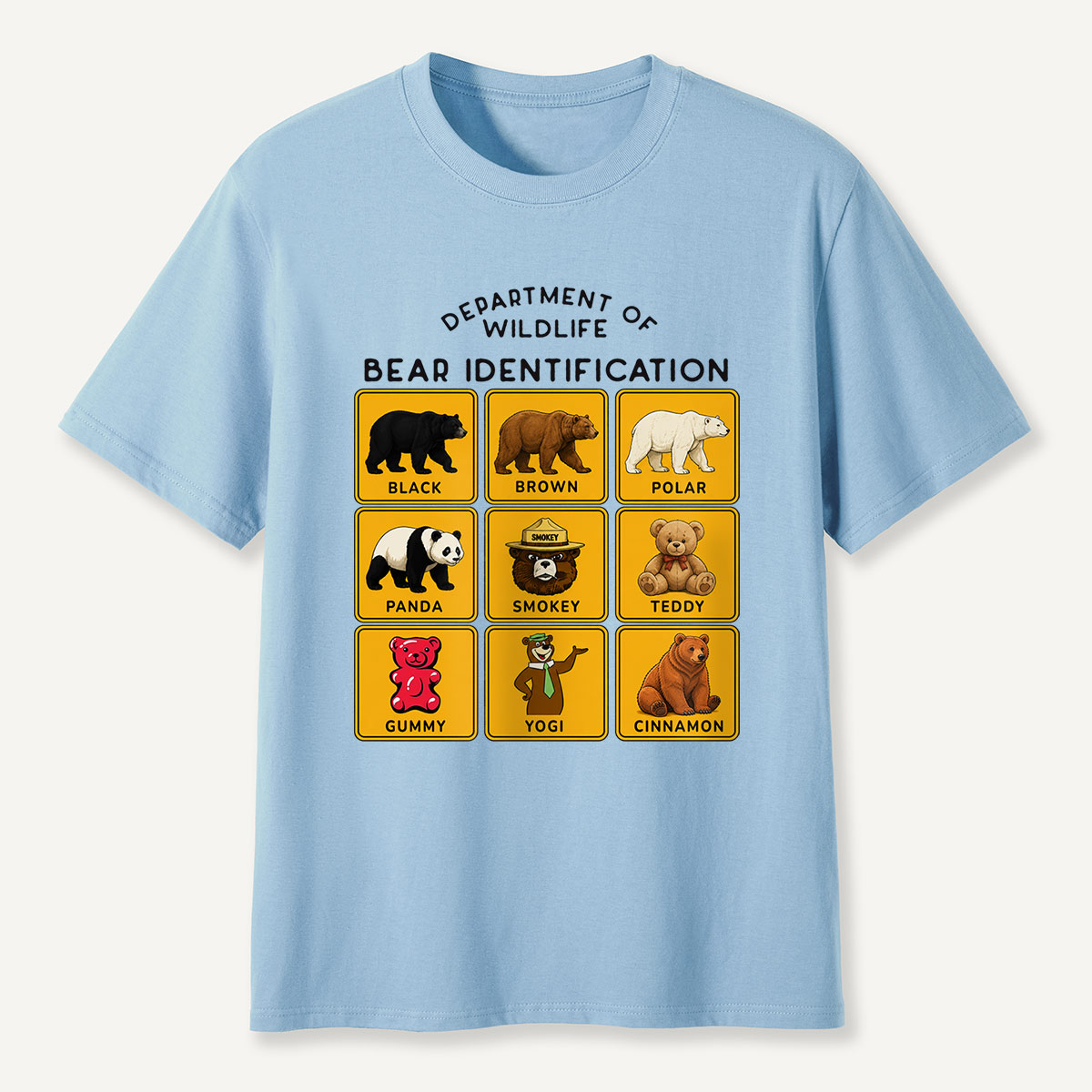 Department of Wildlife Bear Identification T-Shirt