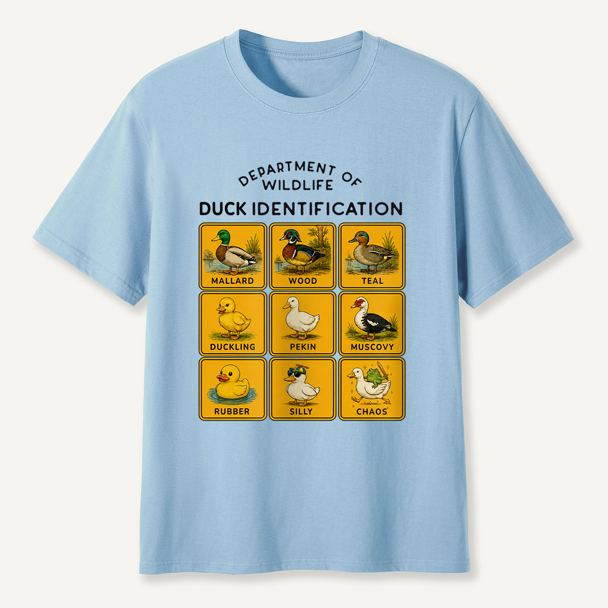 Department of Wildlife Duck Identification T-Shirt