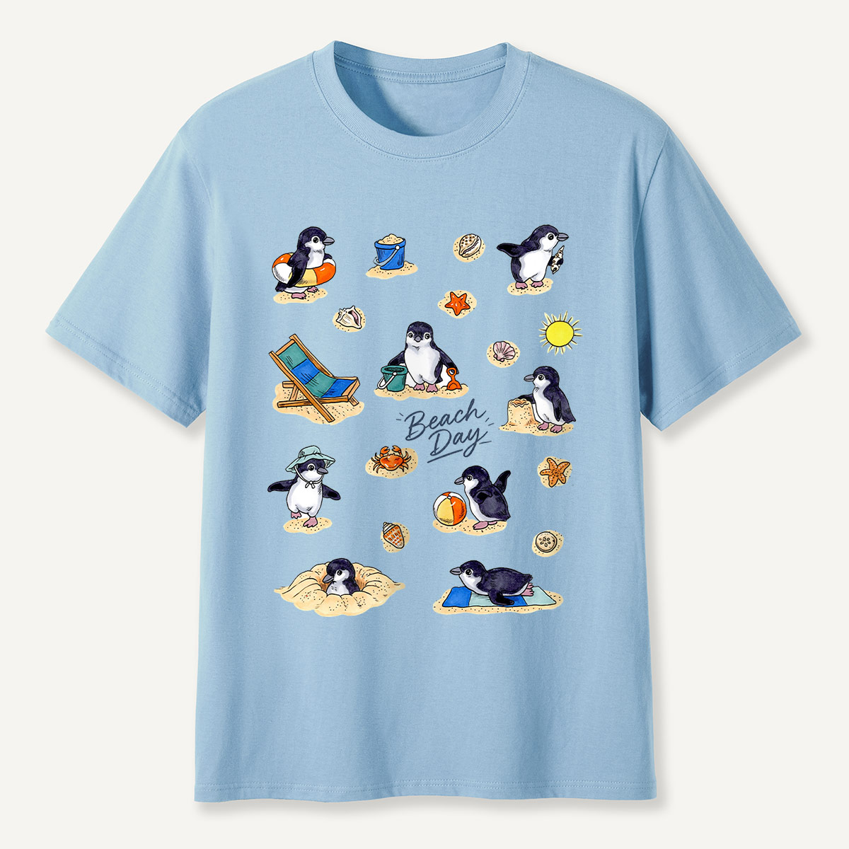 Penguin Beach Day T-Shirt