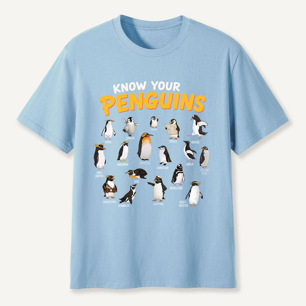 Know Your Penguins Penguin Species T‑Shirt