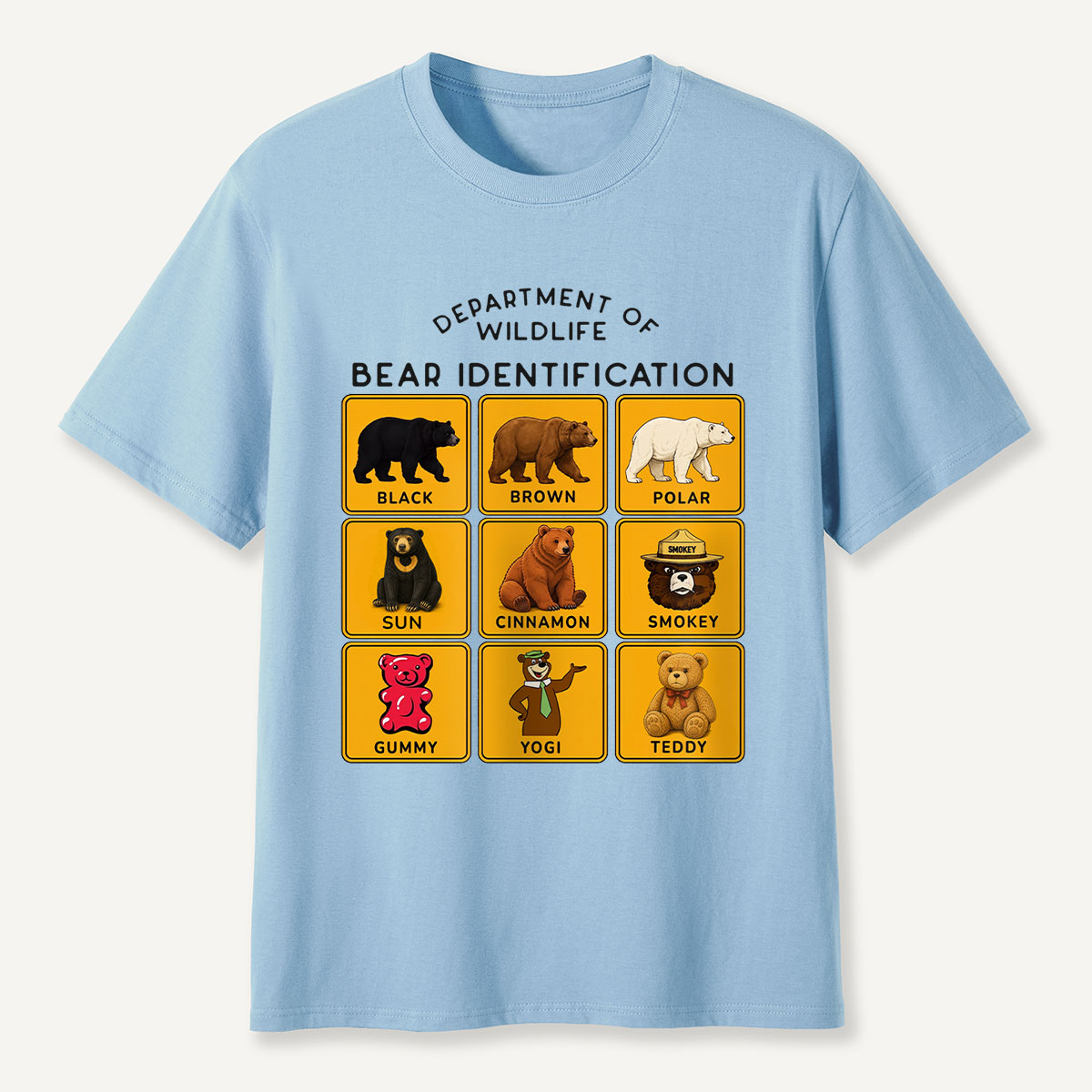 Department of Wildlife Bear Identification Gummy Bear T-Shirt