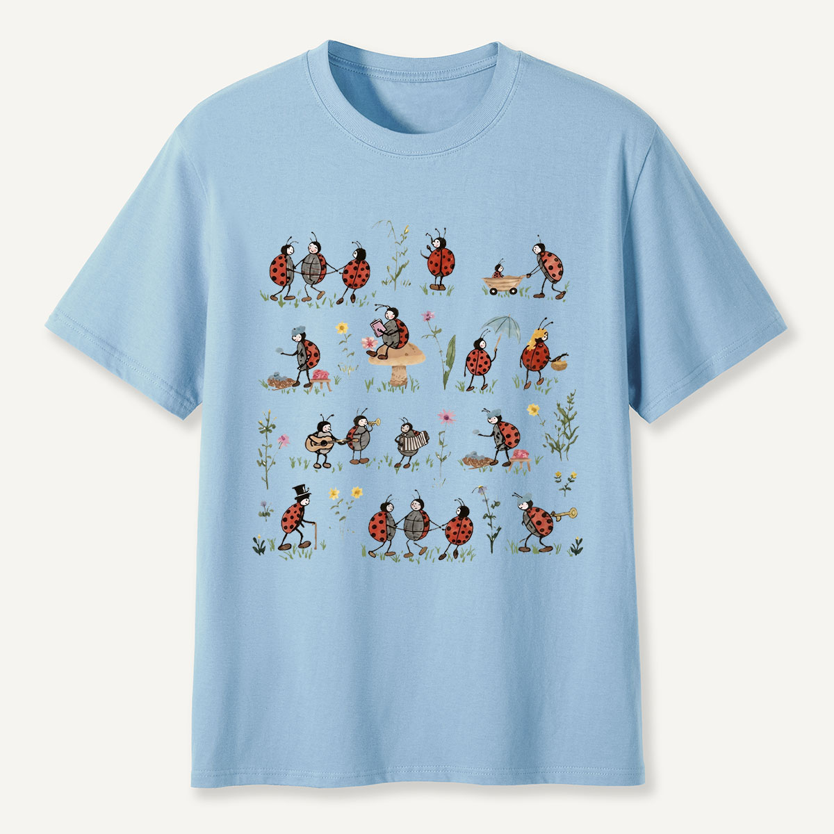 Ladybug and Flower Tee
