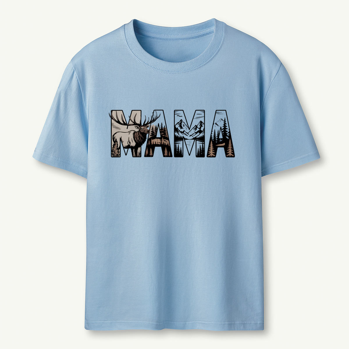 Mama Forest Adventure Hiking and Camping T-Shirt