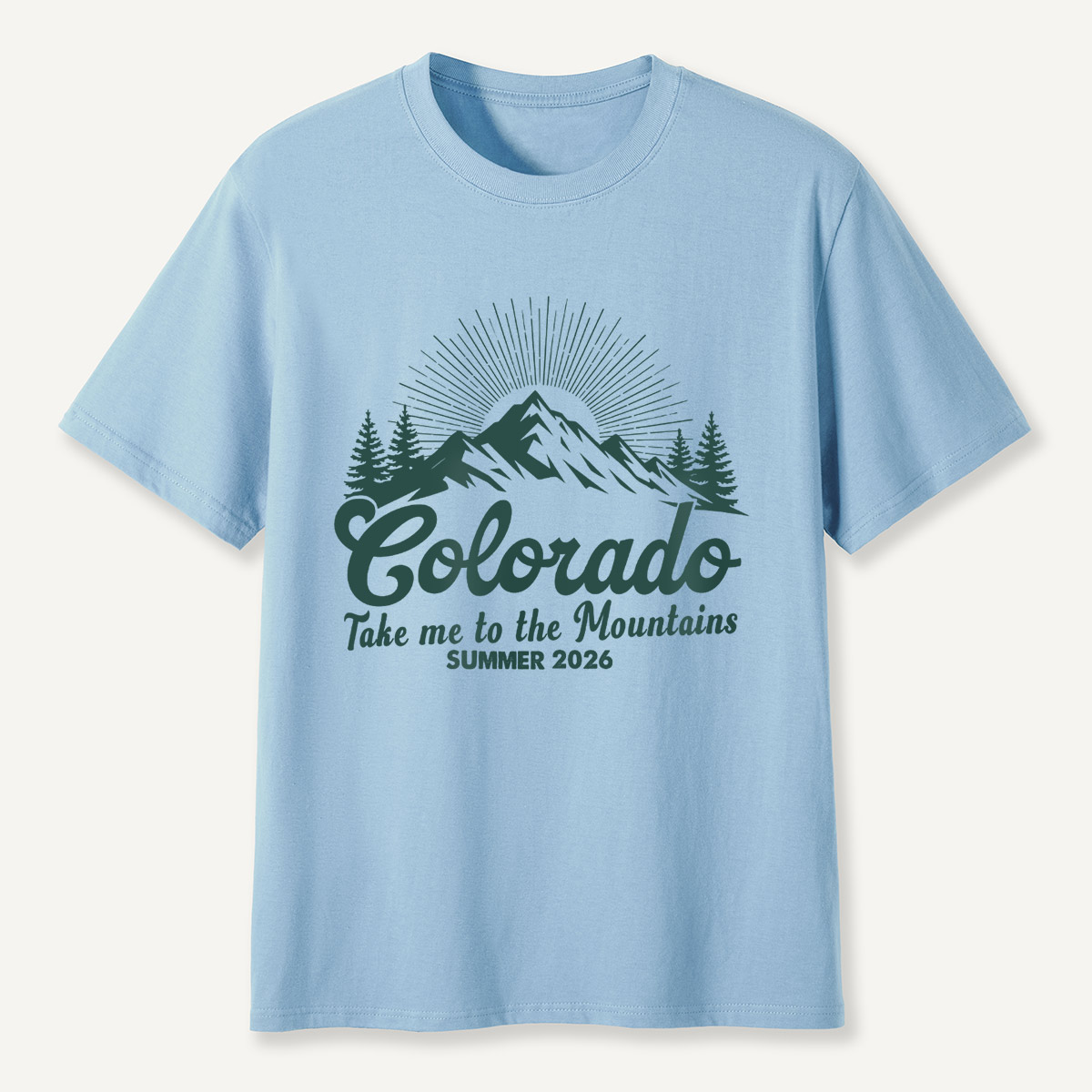 Colorado Mountains Summer 2026 Nature Wanderlust T-Shirt