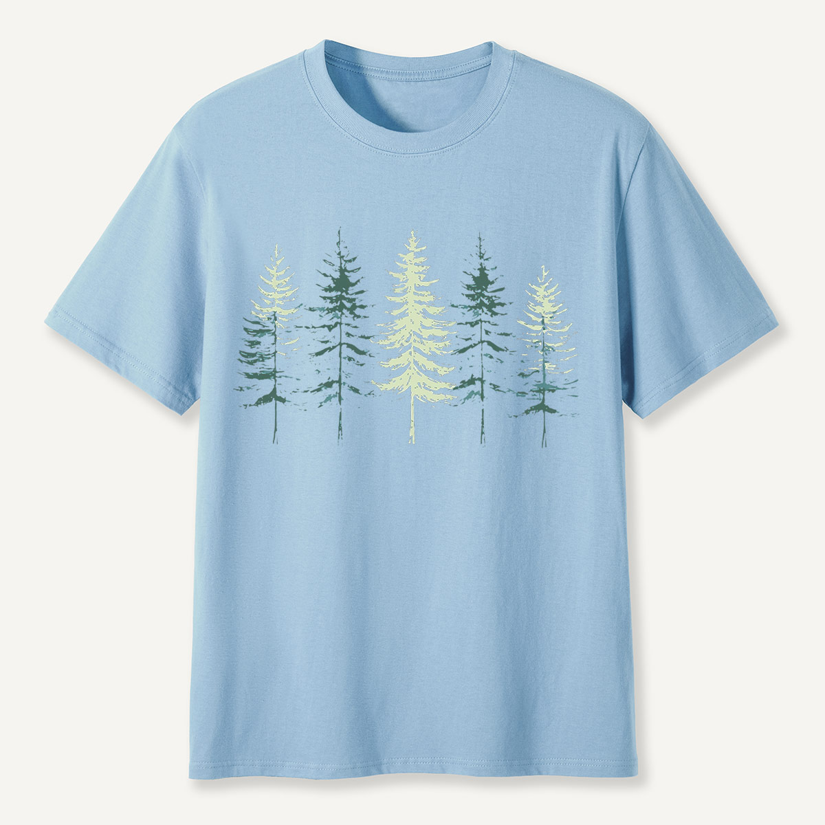 Minimal Pine Forest Silhouette T-Shirt