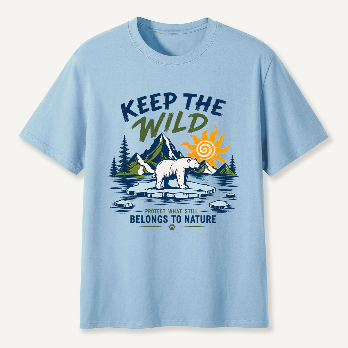 Keep the Wild Outdoor Adventure Wild Arctic Bear T-Shirt