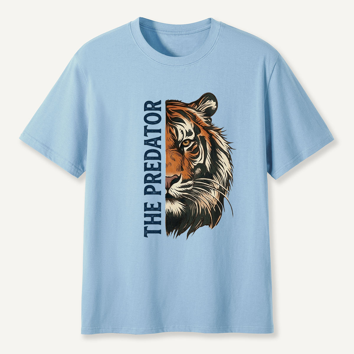 Half Face Tiger Predator T-Shirt