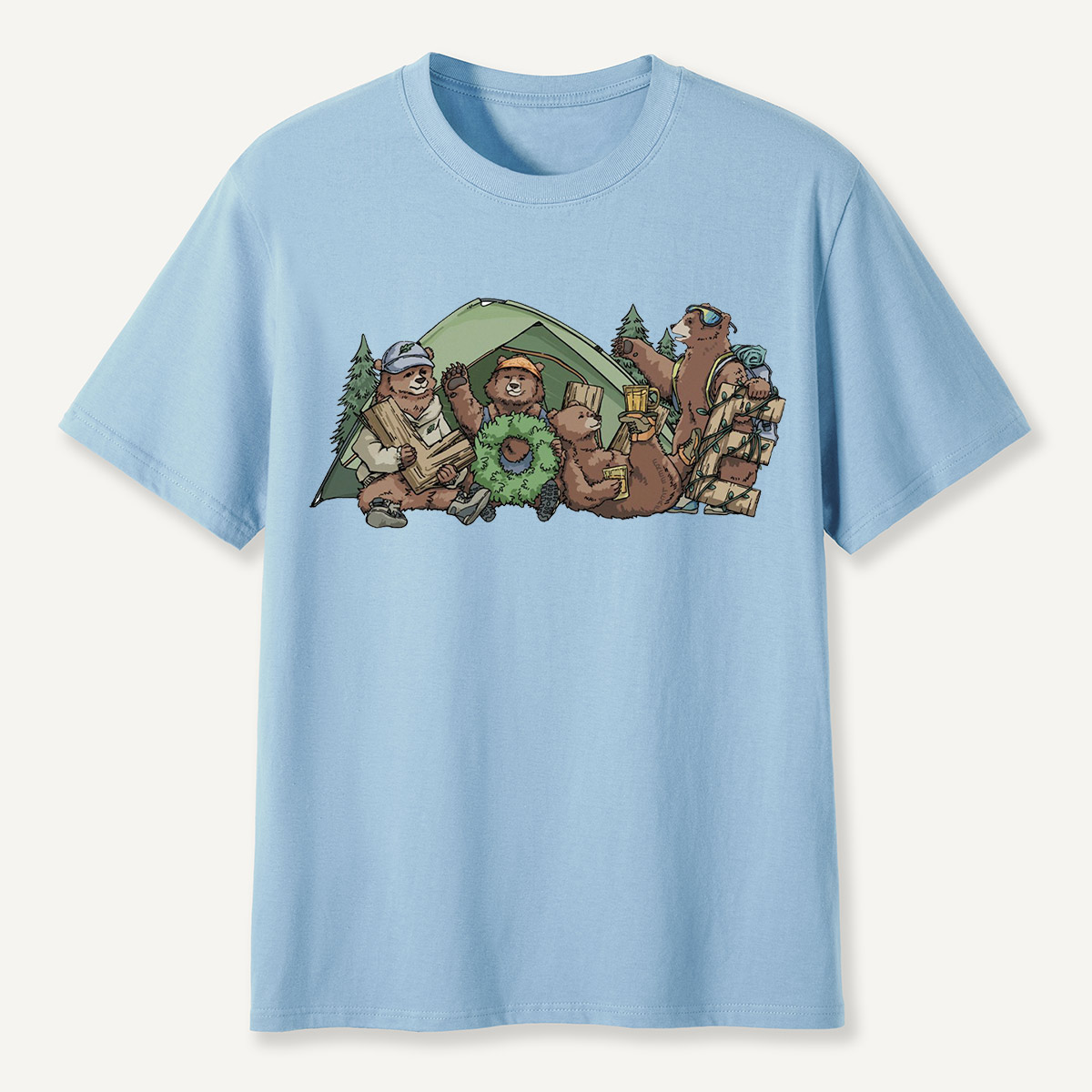 Happy Camping Bears T-Shirt