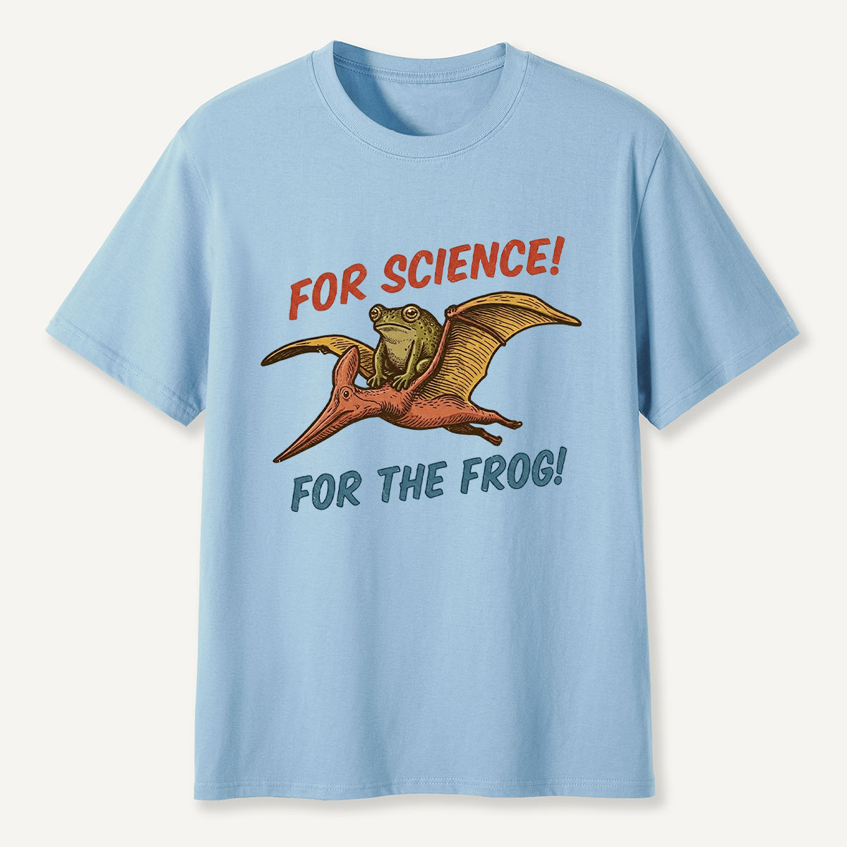 For Science Frog Riding Pterosaur T-Shirt