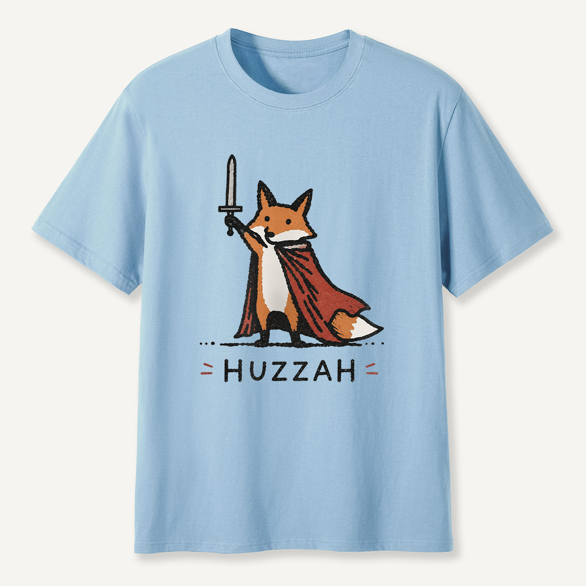 Huzzah Fox Knight T-Shirt