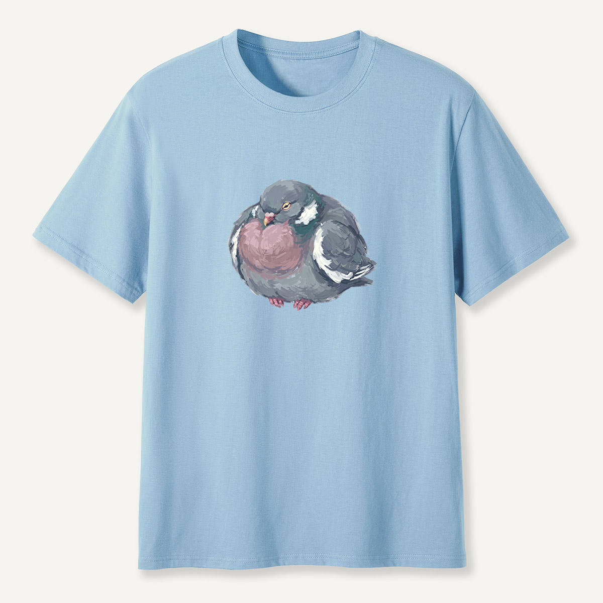 Cozy Pigeon Hand Drawn Bird T-Shirt