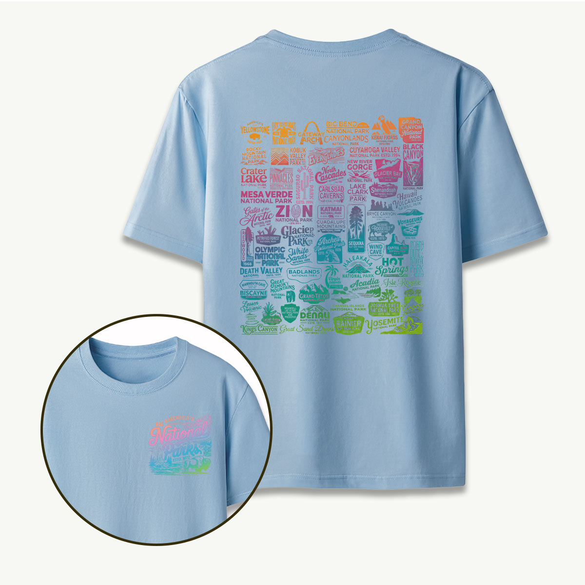 Vintage National Park Traveler Camping T-Shirt