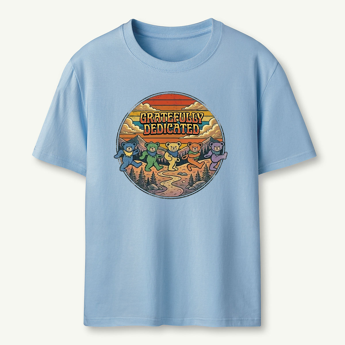 Retro Gratefully Deadicated Dancing Bears T-Shirt