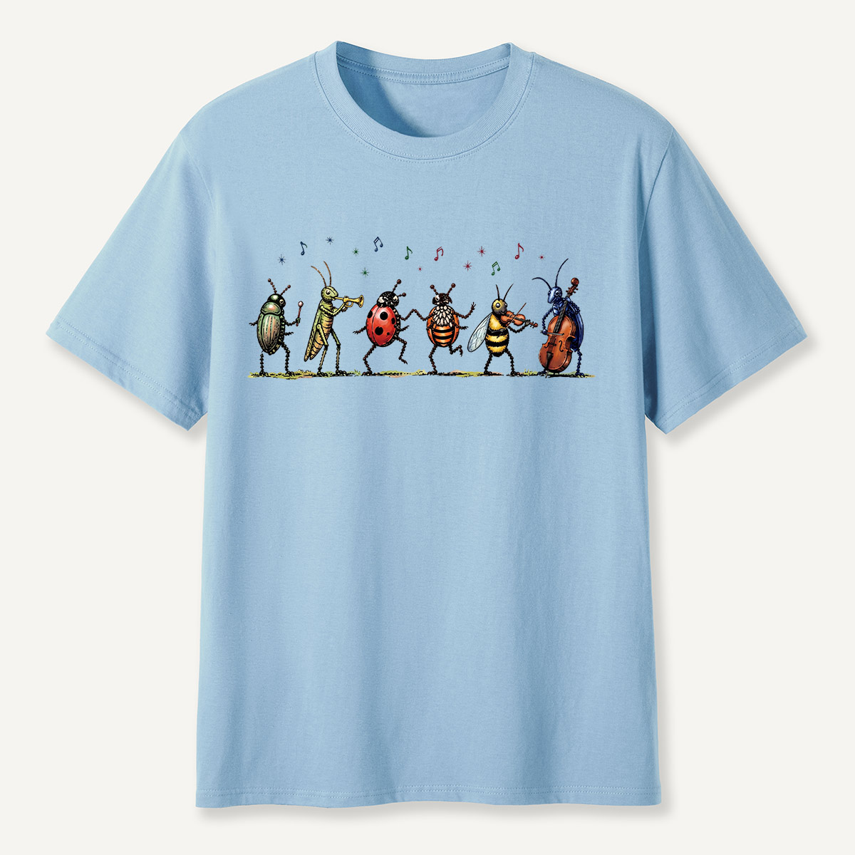 Vintage Insect Music Musical Bugs T-Shirt