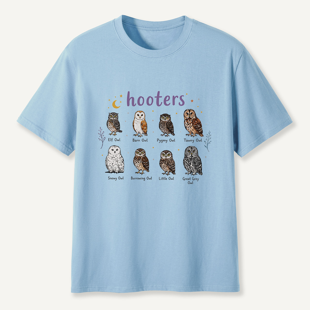 MDCTBYWY26072005 Hooters Owl Species Guide T-Shirt