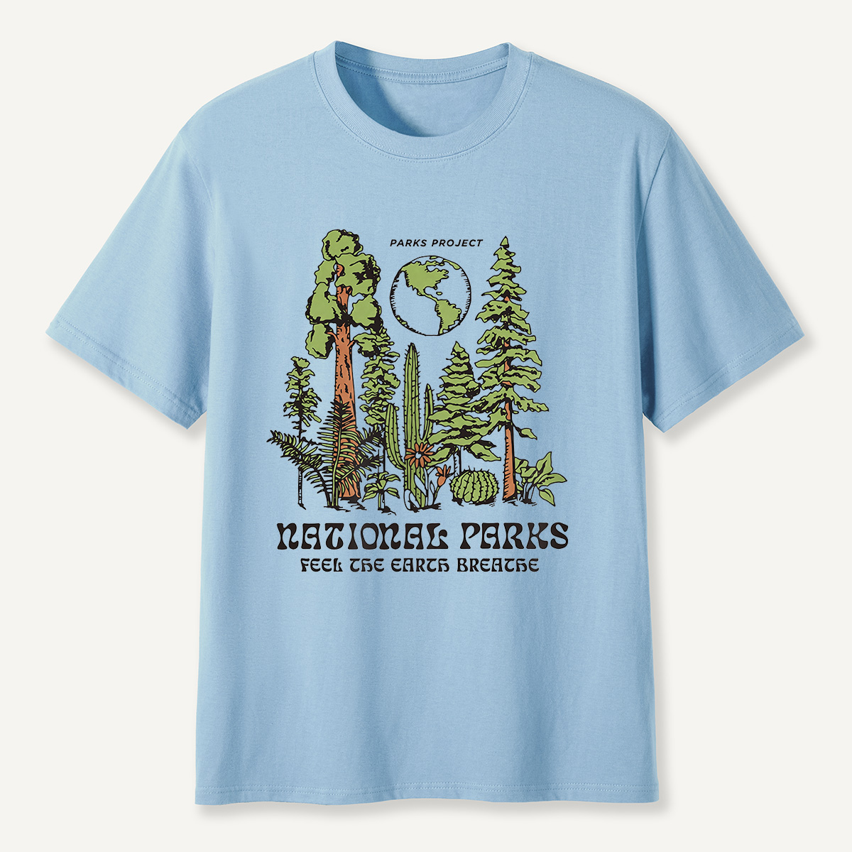 MDCTBYWY26072204 Parks Project Feel the Earth Breathe T-Shirt