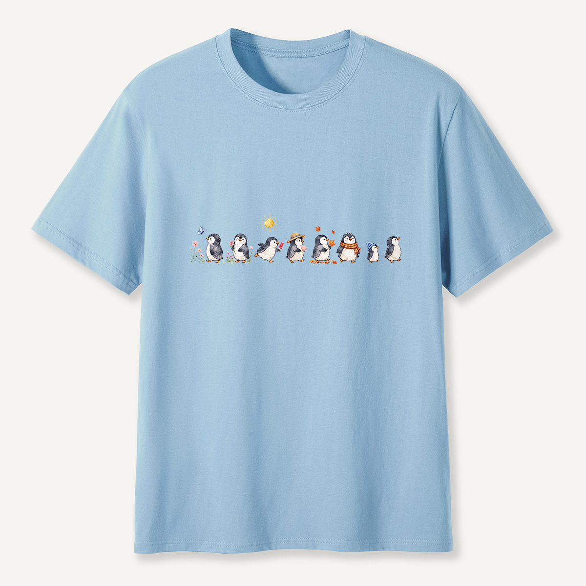 MDCTBYWY26072304 Seasonal Support Penguins T-Shirt