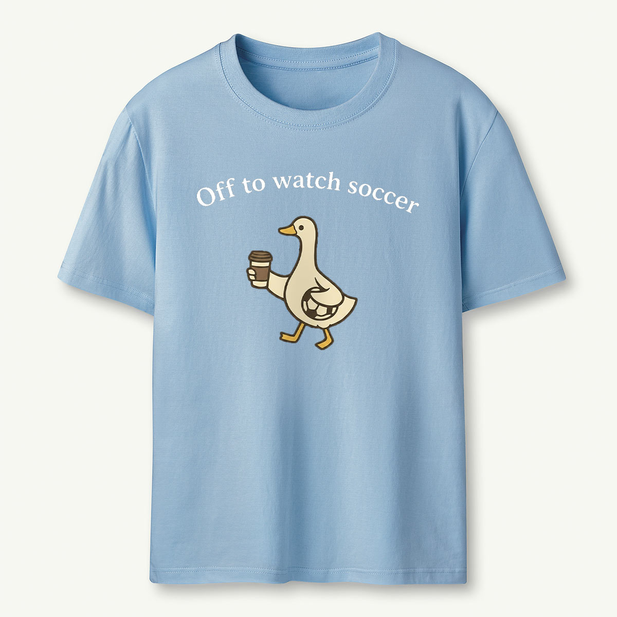 Funny Duck Soccer T‑Shirt