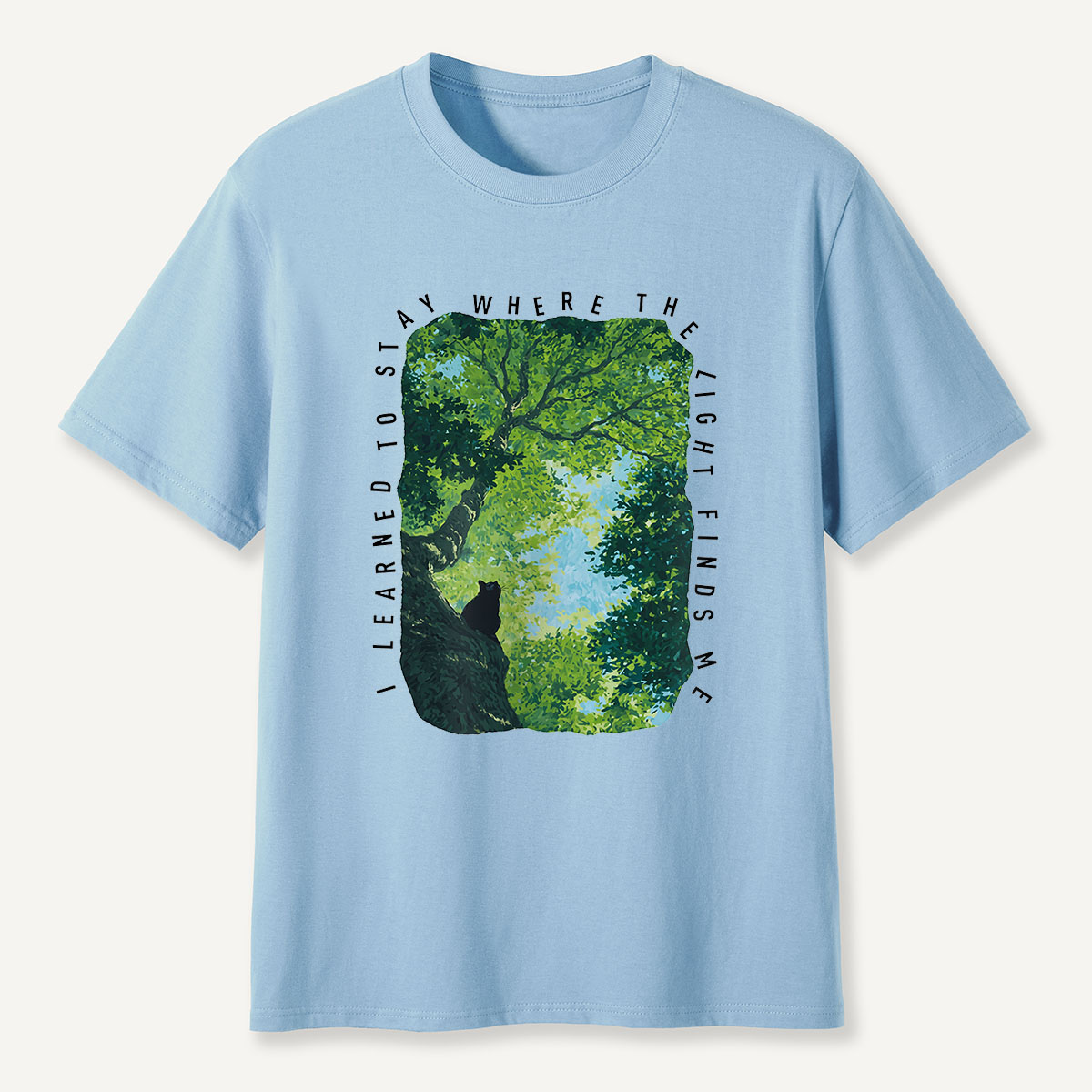 MDCTBYWY26072402 Where the Light Finds Me T-Shirt