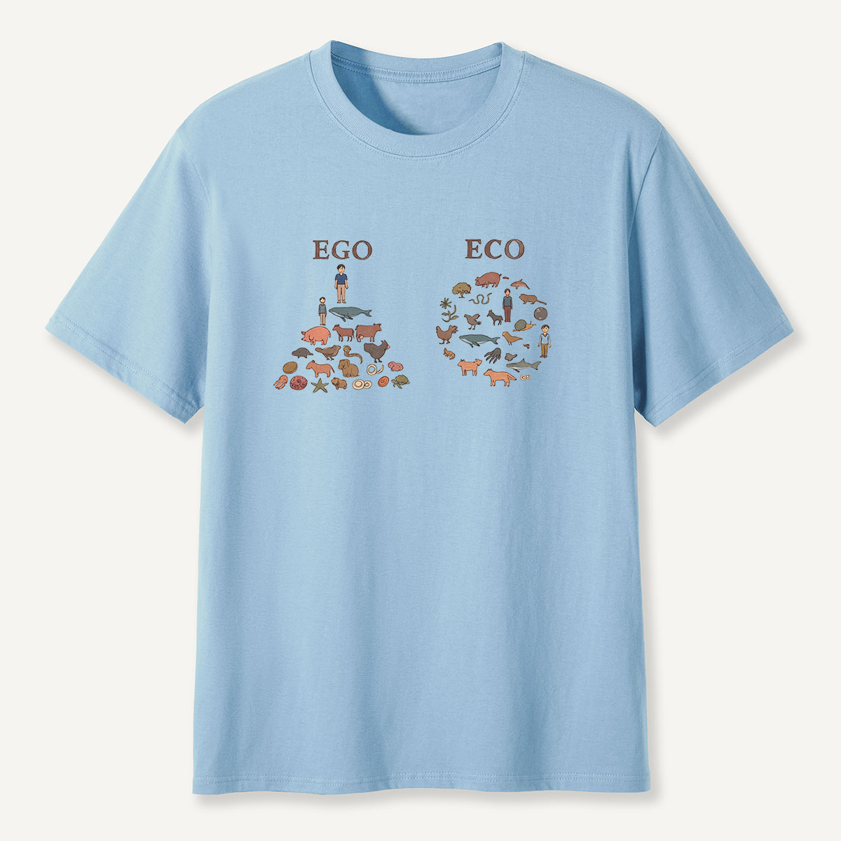 MDCTBYWY26072406 Ego vs Eco T-Shirt