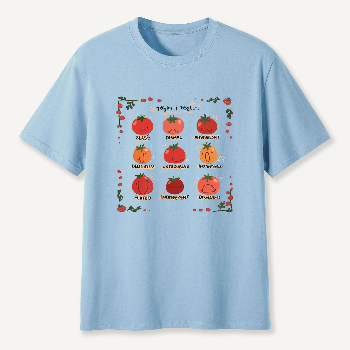 MDCTBYWY26072409 Today I Feel... A Tomato Mood Journal T-Shirt