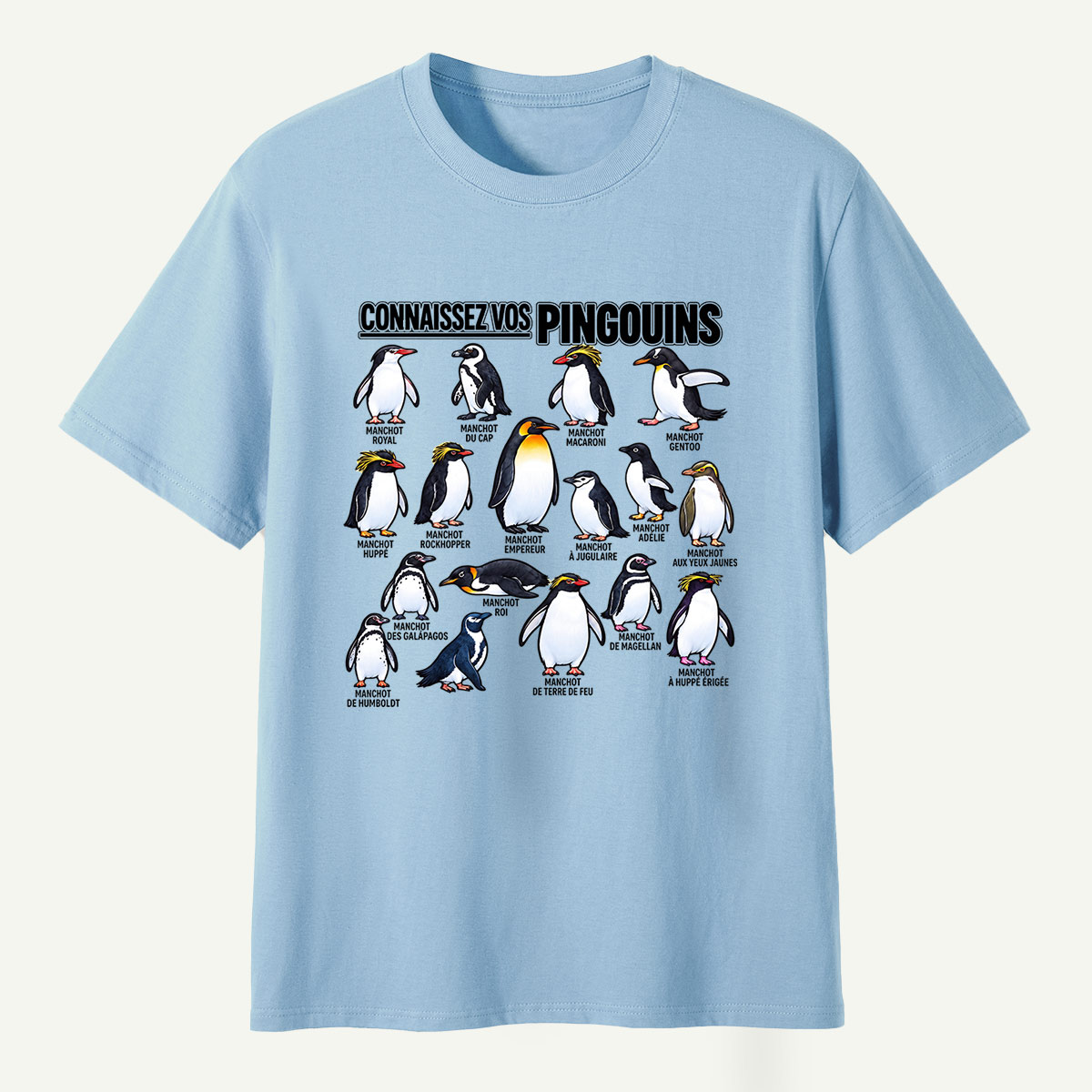 Connaissez Vos Pingouins Penguin Guide T-Shirt
