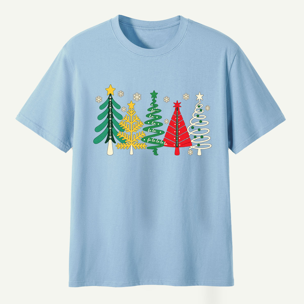 Retro Colorful Christmas Tree Collection T-Shirt