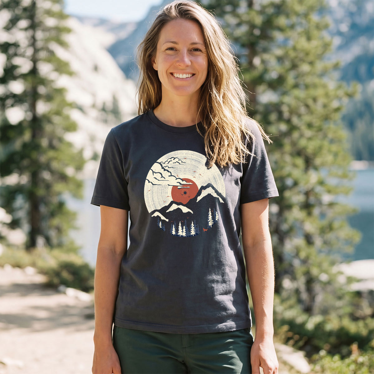 Nature Mountain Sunset T‑Shirt