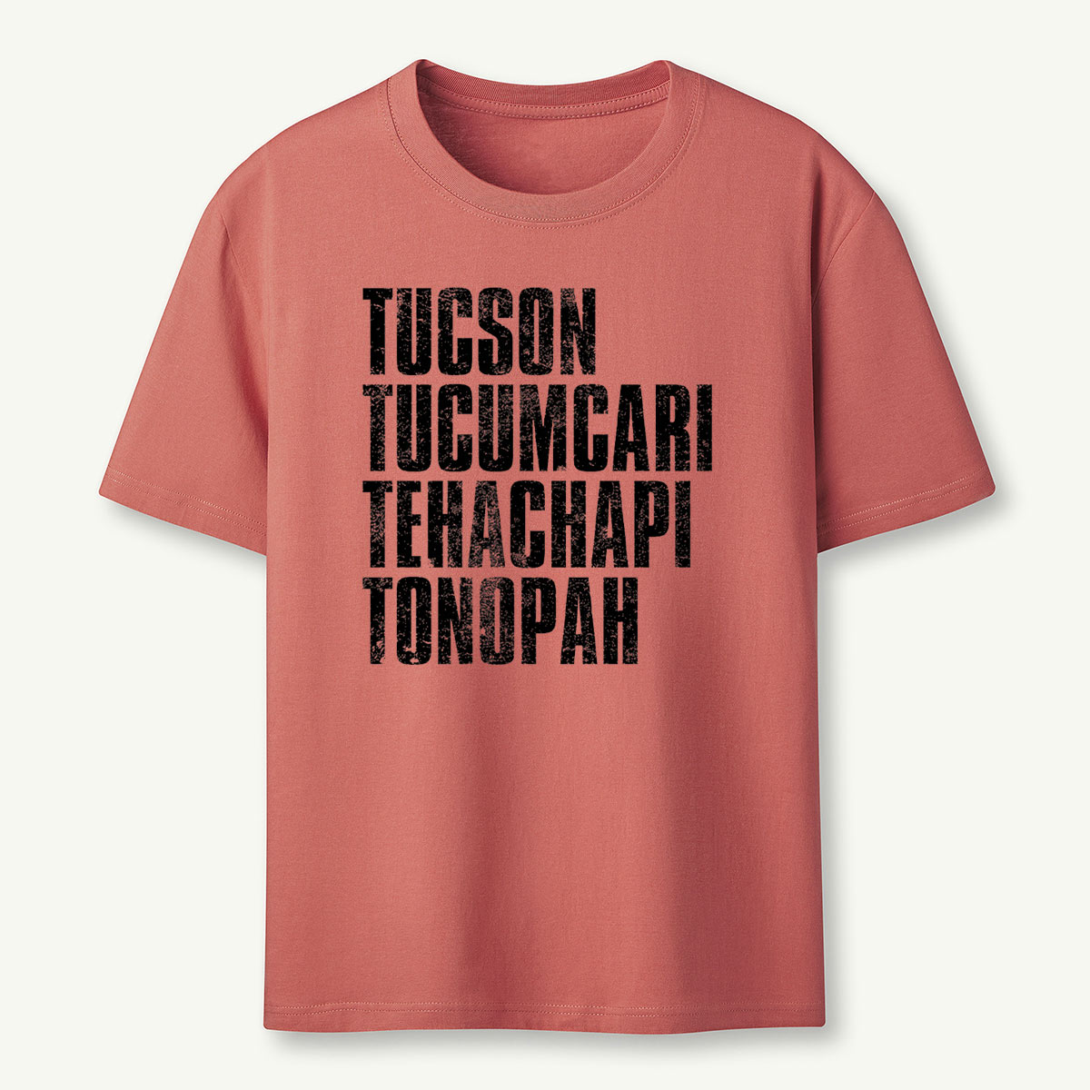 Retro Route 66 City Names T‑Shirt