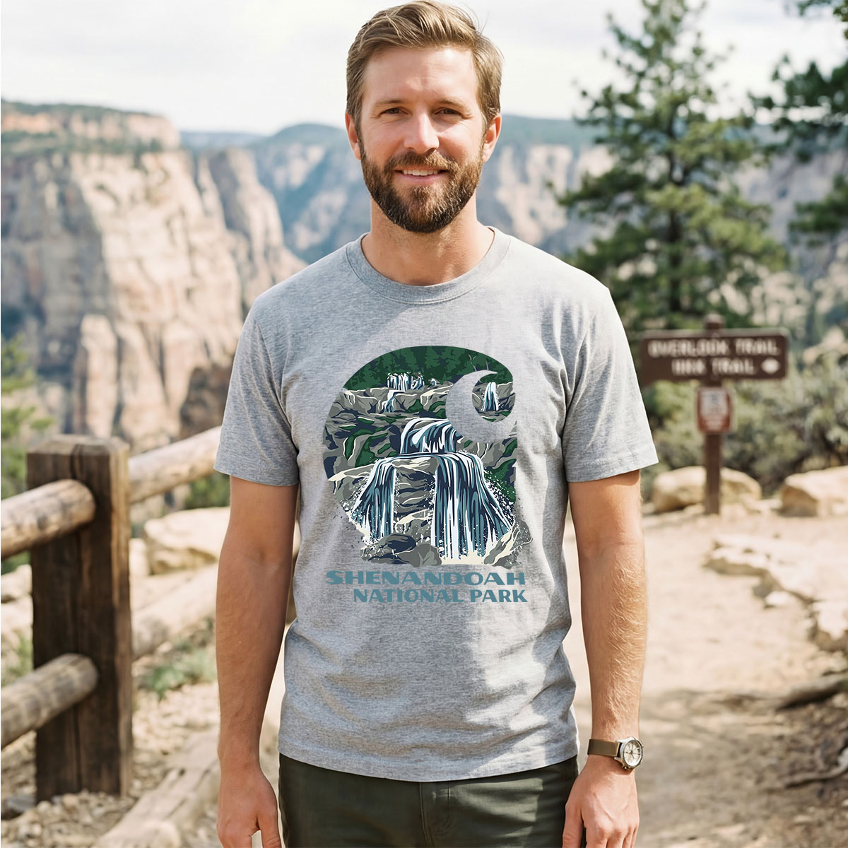 Waterfall Shenandoah National Park T‑Shirt