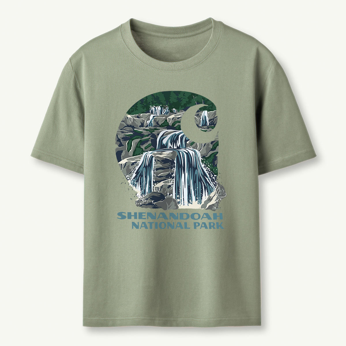 Waterfall Shenandoah National Park T‑Shirt