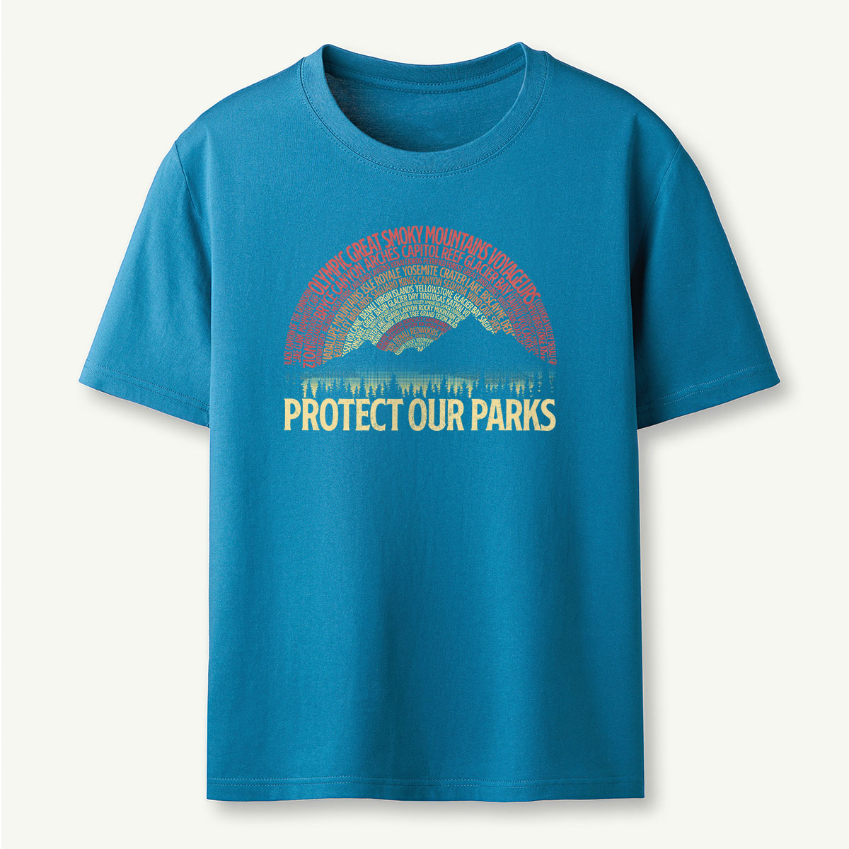 Protect Our Parks Word Sunset T-Shirt
