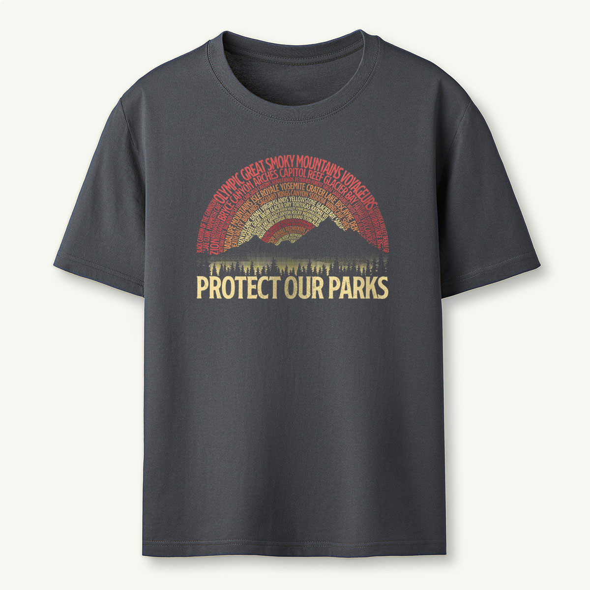 Protect Our Parks Word Sunset T-Shirt