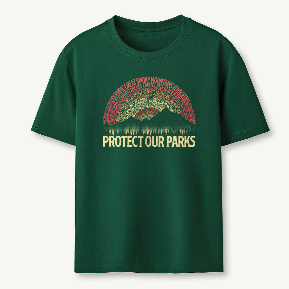 Protect Our Parks Word Sunset T-Shirt