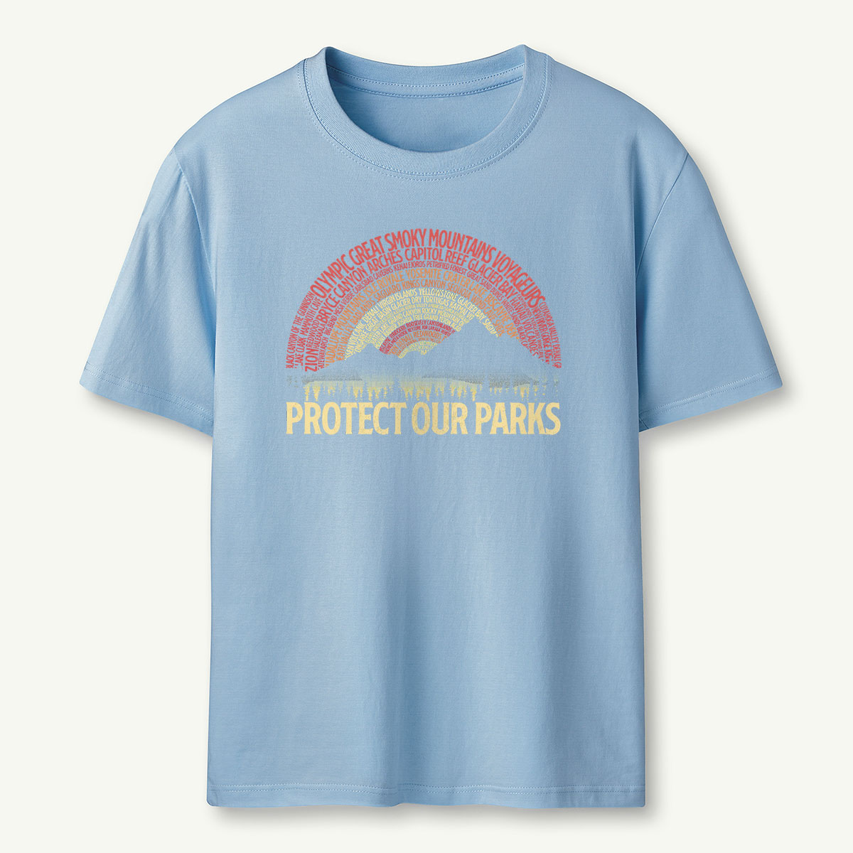 Protect Our Parks Word Sunset T-Shirt