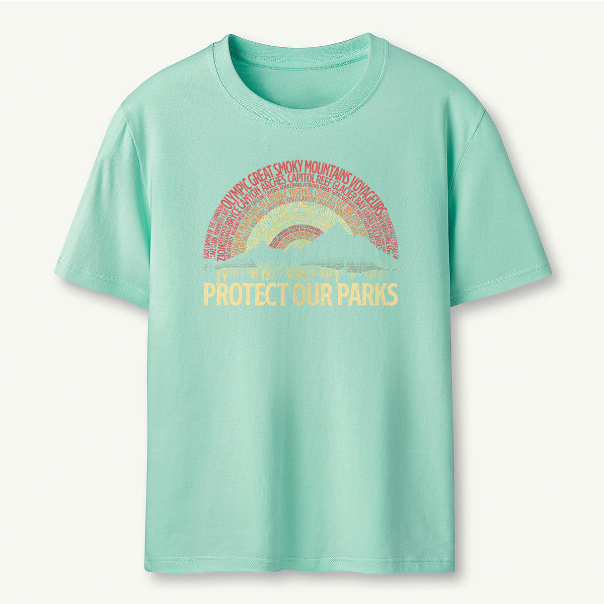 Protect Our Parks Word Sunset T-Shirt