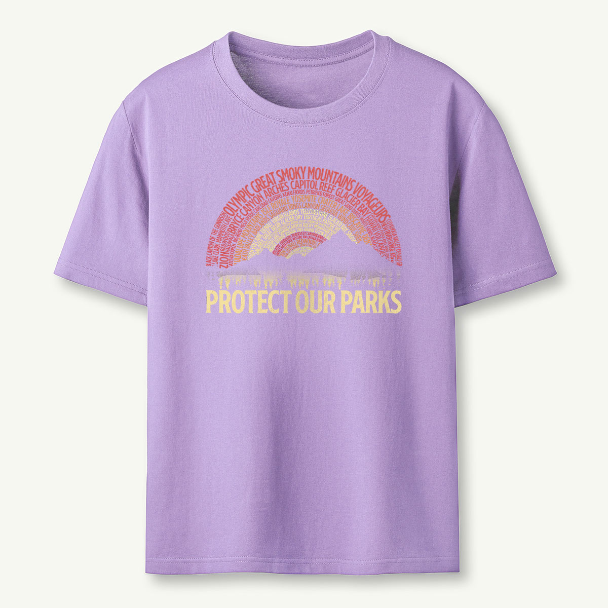 Protect Our Parks Word Sunset T-Shirt