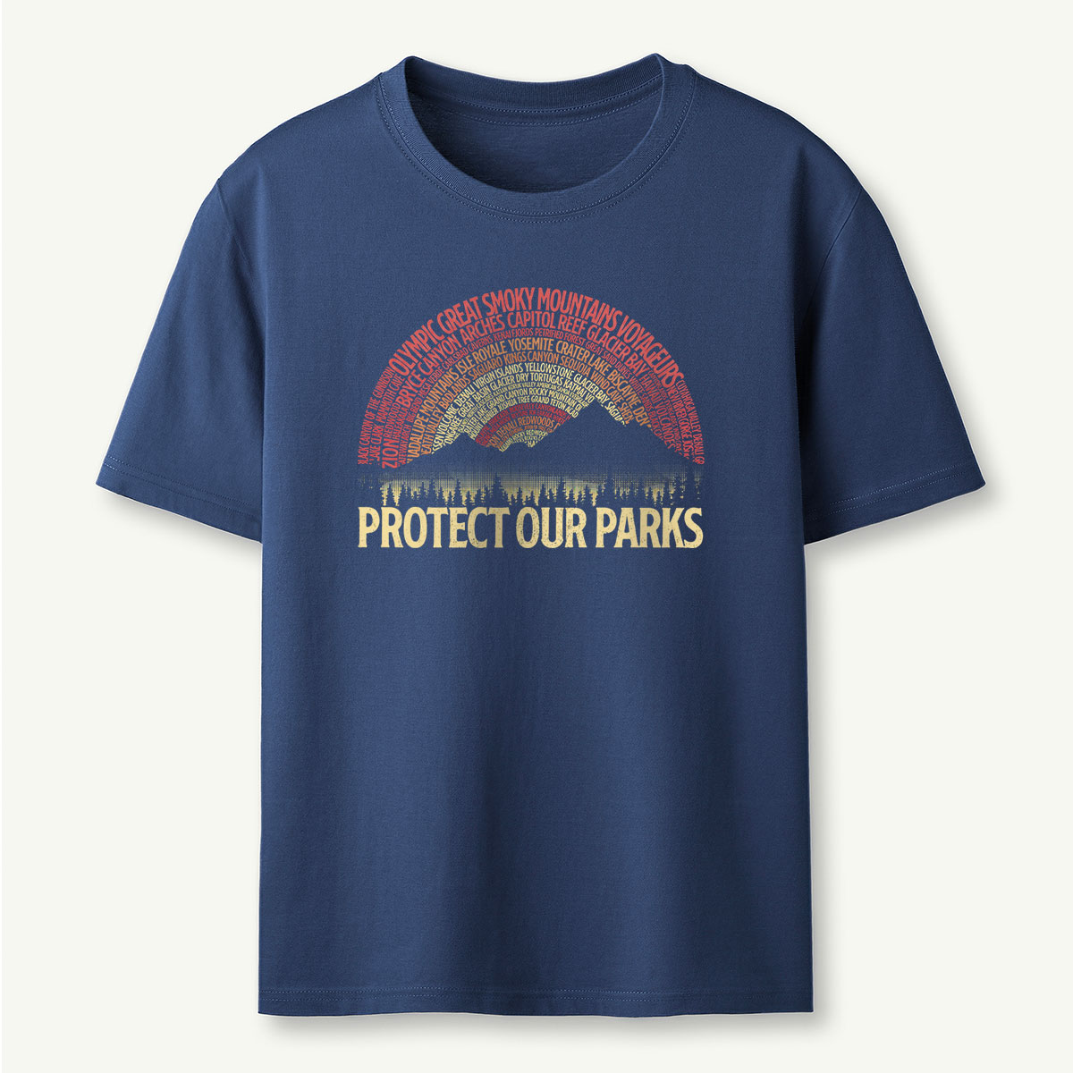 Protect Our Parks Word Sunset T-Shirt