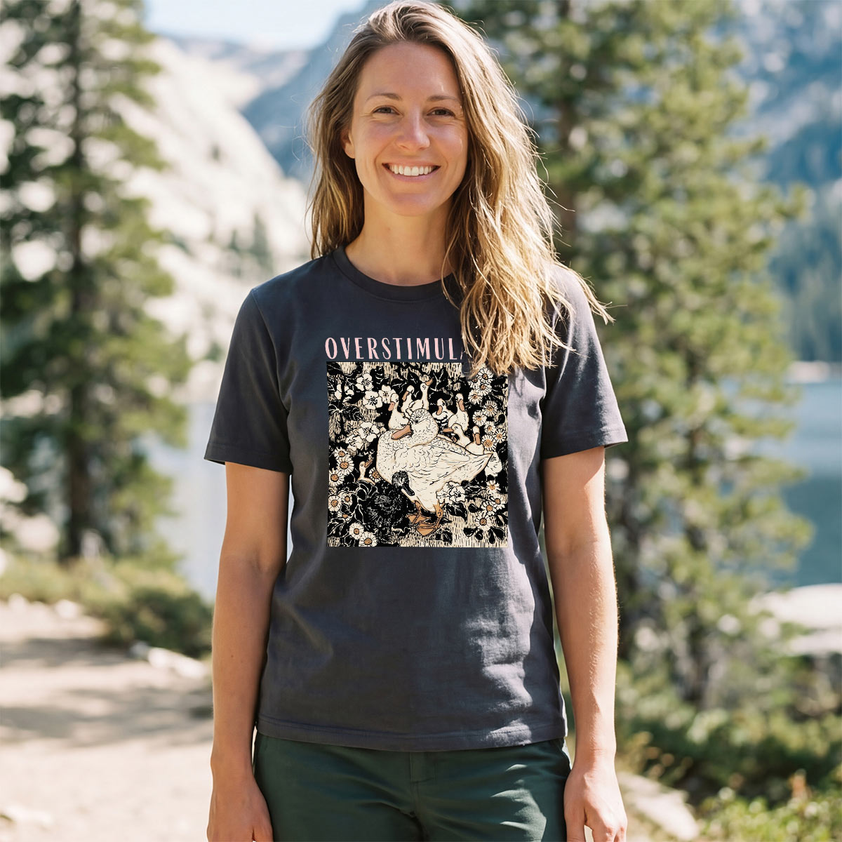 Overstimulated Mama Duck T‑Shirt 