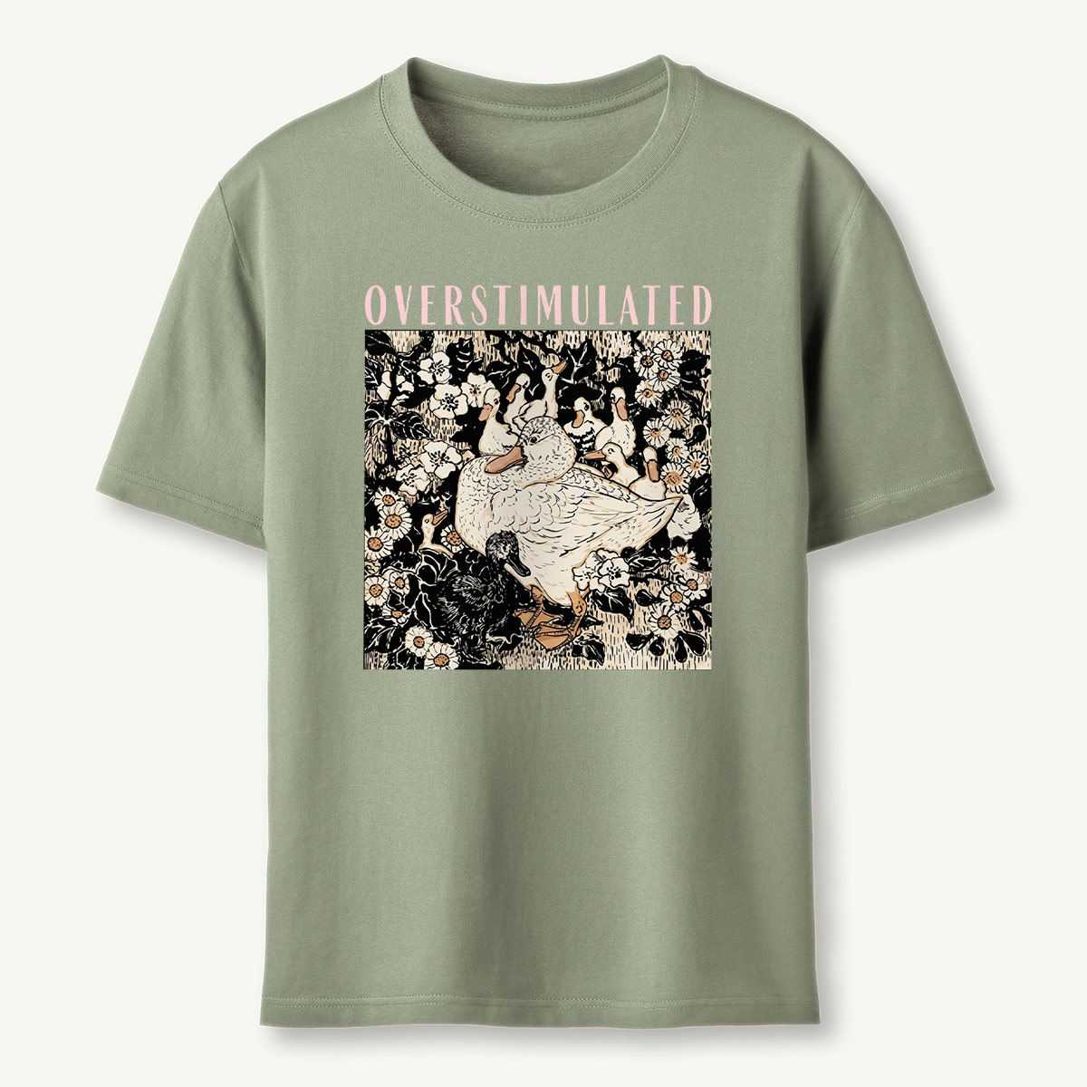 Overstimulated Mama Duck T‑Shirt 