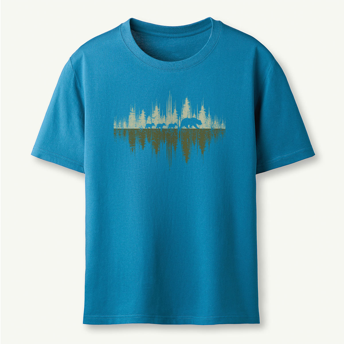 Trees Reflection Wildlife Nature Mama Bear T-Shirt