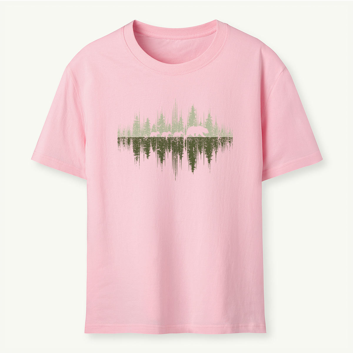 Trees Reflection Wildlife Nature Mama Bear T-Shirt