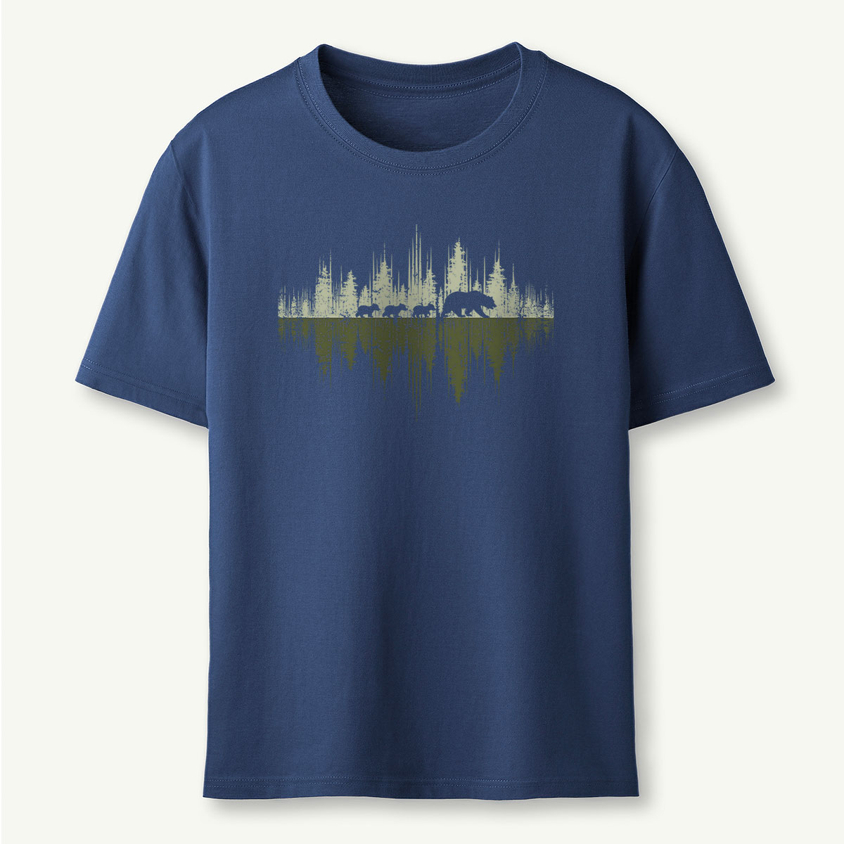 Trees Reflection Wildlife Nature Mama Bear T-Shirt