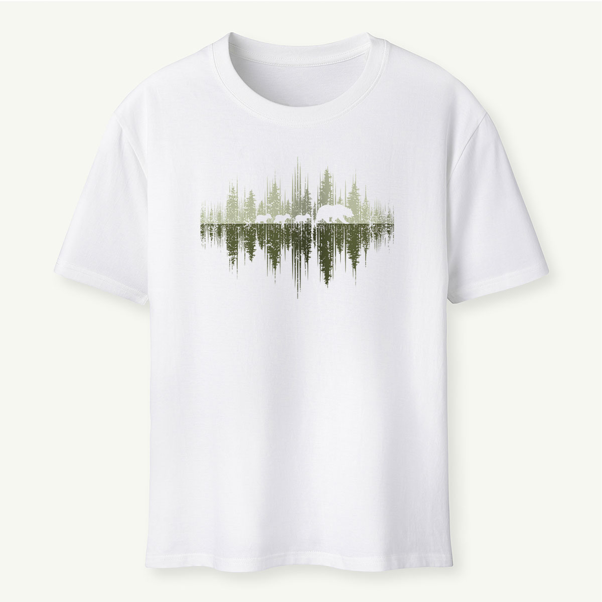 Trees Reflection Wildlife Nature Mama Bear T-Shirt