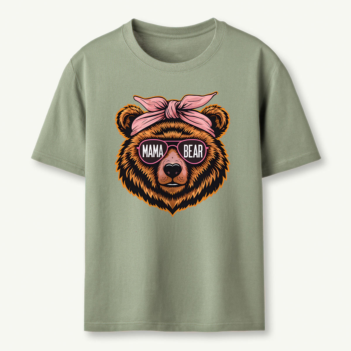 Pink Bandana Mama Bear T-Shirt