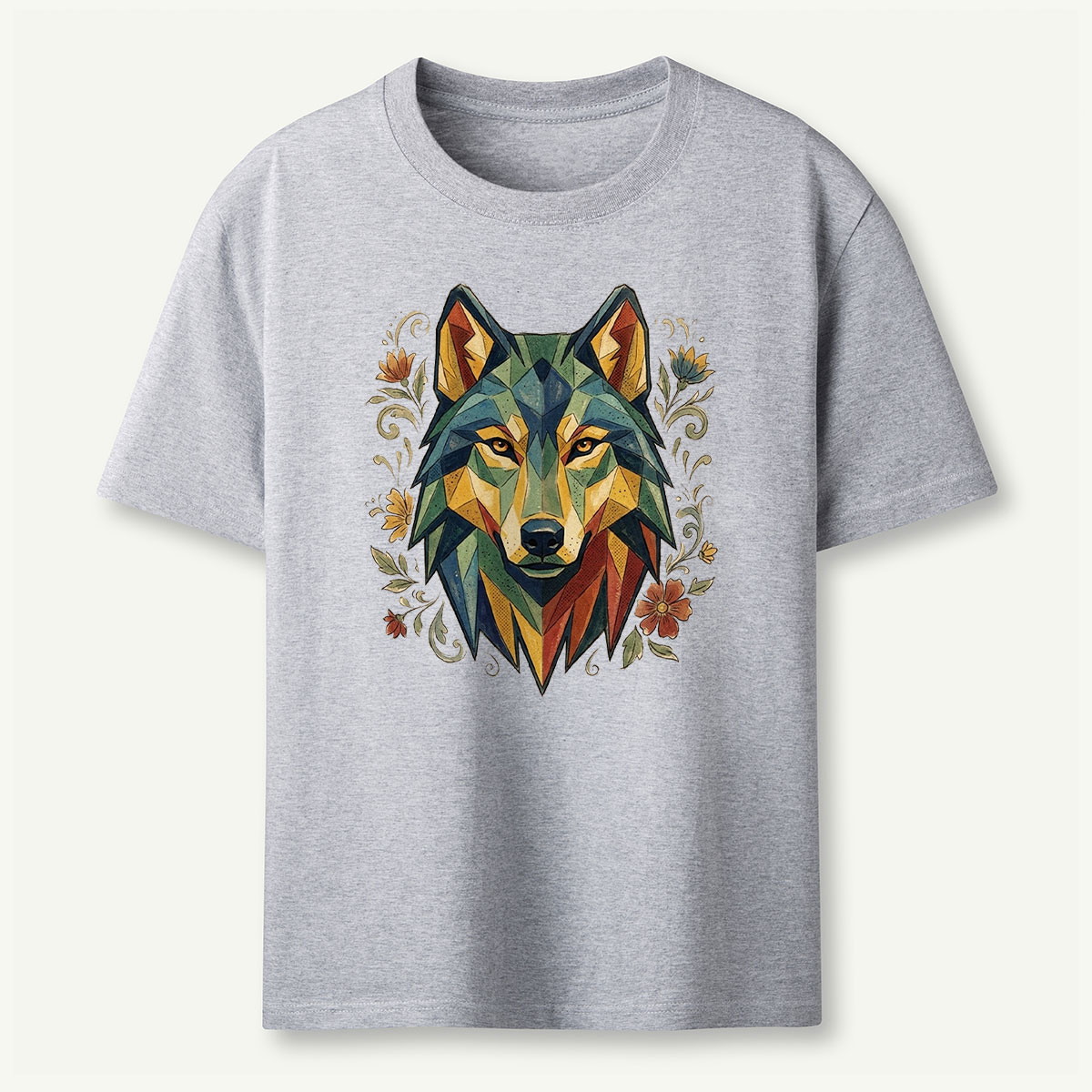 Abstract Geometric Wolf T-Shirt