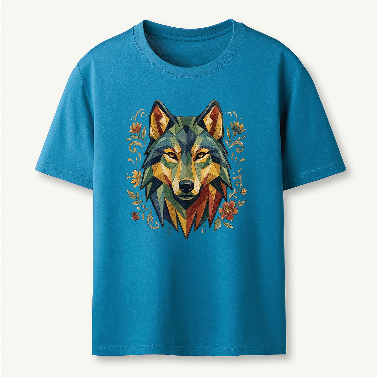 Abstract Geometric Wolf T-Shirt