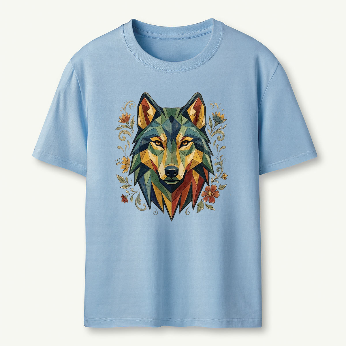 Abstract Geometric Wolf T-Shirt