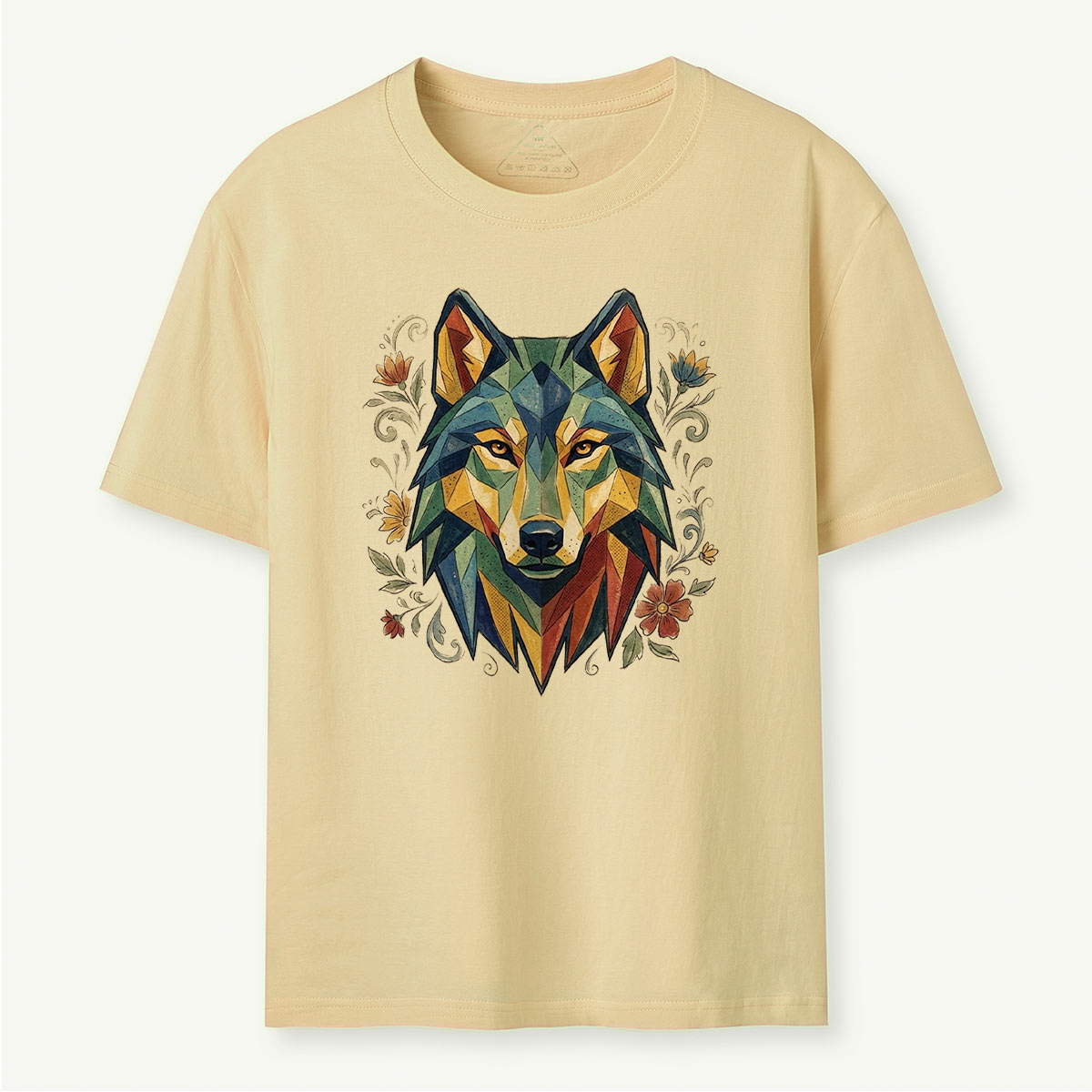 Abstract Geometric Wolf T-Shirt