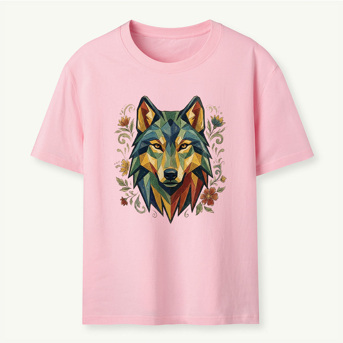 Abstract Geometric Wolf T-Shirt